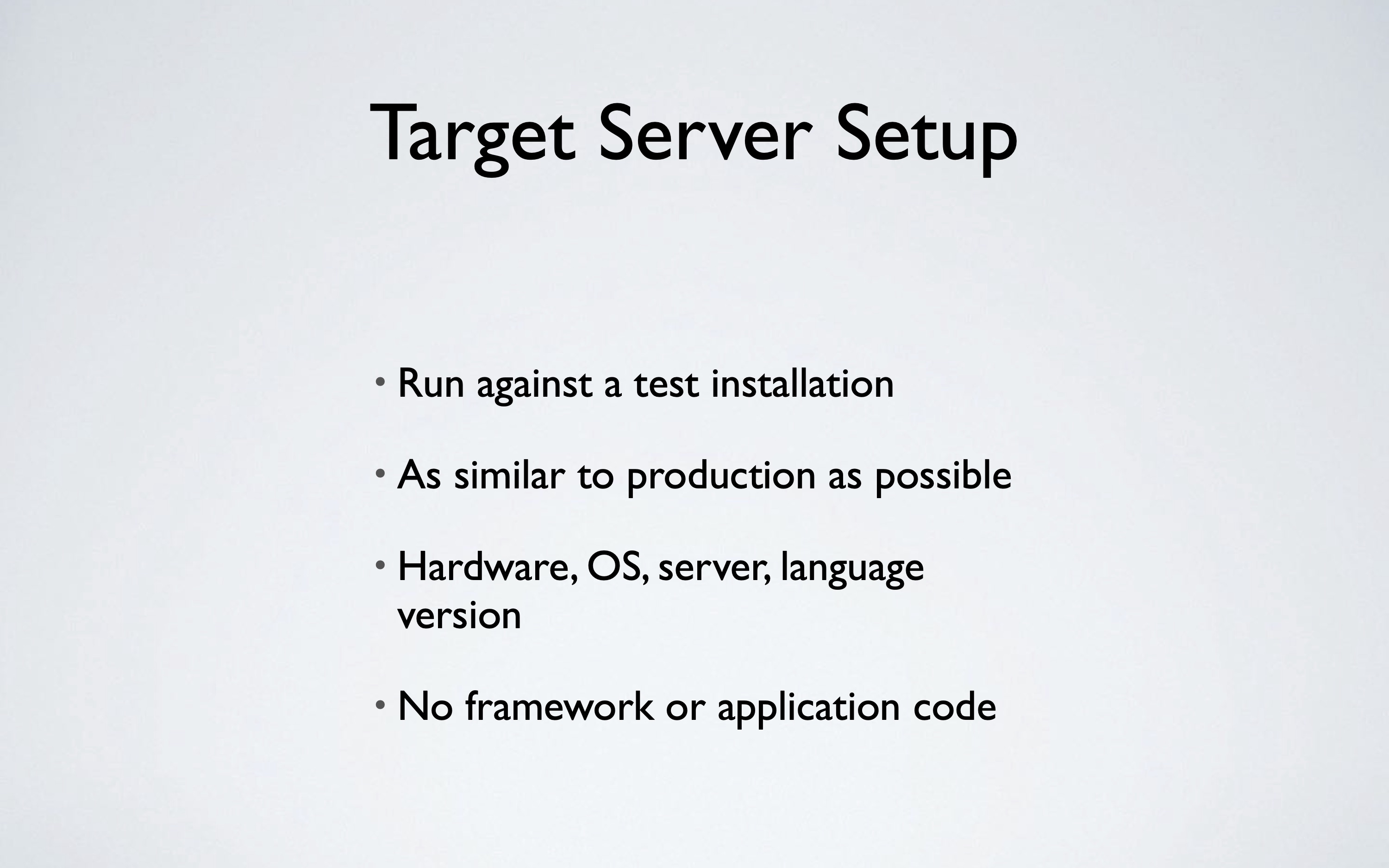 Framework Benchmarking